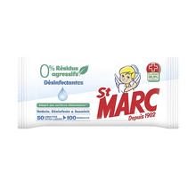 50 lingettes désinfectantes 0% résidus agressifs ST MARC
