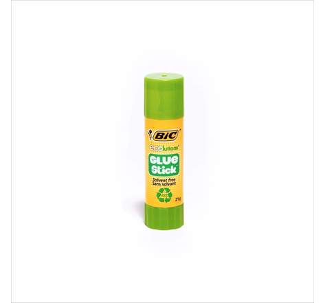 Bâton de colle BIC 21g - matières recyclées - Ecolution Glue Stick