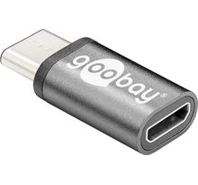 Adaptateur USB Type C Goobay vers Micro USB 2.0 Type B (Gris)