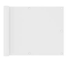 Vidaxl écran de balcon blanc 75x400 cm tissu oxford