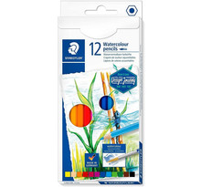 Boîte de 12 crayons de couleur aquarellable - Assortis - Staedtler 146 10C