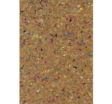 Tissu de liège granulat coloré 45x30cm