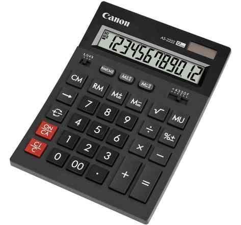Calculatrice de bureau 12 chiffres AS-2200 Noire CANON