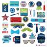 30 stickers epoxy pour scrapbooking - 100  masculin