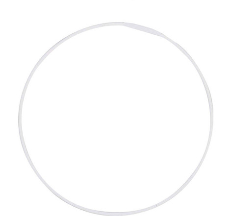 Armature abat-jour cercle Ø 25 cm blanc