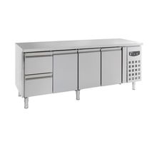Table réfrigérée positive avec tiroirs à gauche série 700 - 1 à 3 portes - combisteel - r600arvs aisi 2012 portes2230x700pleine