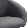 Vidaxl chaise de salle à manger gris foncé tissu