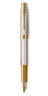 Parker sonnet premium  stylo plume  argent mistral (argent massif)  plume moyenne 18k  coffret cadeau