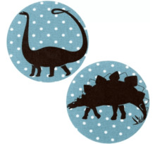 Patchs thermocollants dinosaure n°2 pois bleu 2 pièces