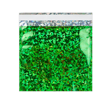 Lot de 50 sachet alu holographique vert 165x165 mm