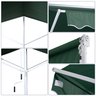 Store double pente manuel rétractable métal polyester imperméabilisé 3 5L x 2 94l x 2 5H m vert foncé