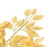 Vidaxl 10 pcs feuilles artificielles de ficus doré 65 cm