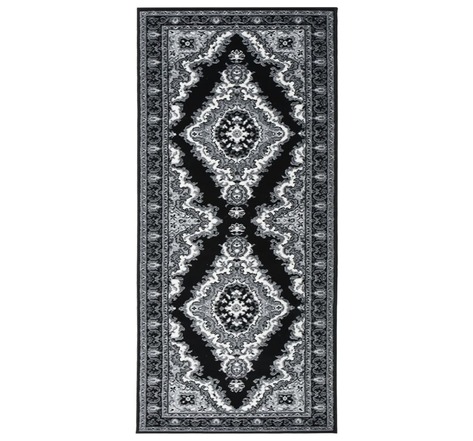 Vidaxl tapis bcf noir 80x150 cm