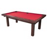 Billard americain 217 x 125 x 80 cm table de billard  pack complet avec accessoires - tapis rouge