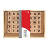 Set de 40 tampons en bois alphabet