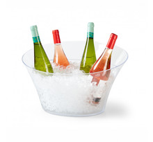 Seau à champagne ovale transparent 44 5 x 41 5 cm - pujadas - plastique 445x415x250mm