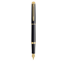WATERMAN Hemisphere stylo plume, noir brillant, plume moyenne, attributs dorés, Coffret cadeau