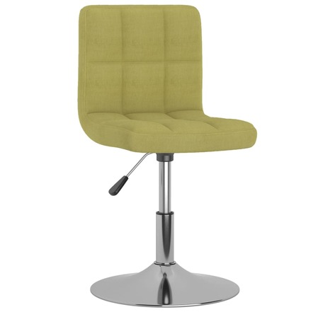 Vidaxl chaise pivotante de salle à manger vert tissu