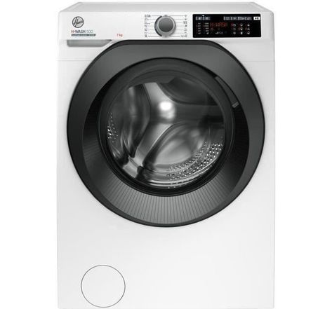 Lave-linge hublot hoover h-wash 500 hw4 37xmbb/1-s - 7 kg - induction - 1300 trs/min - classe a - connecté - blanc