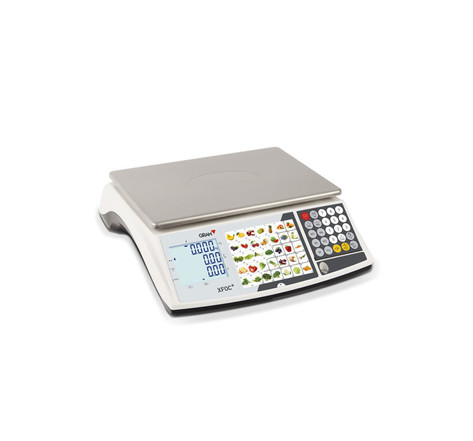 Balance commerciale xfoc+ poids prix 6/15 kg avec clavier plu - gram -  - inox360 x134x350mm