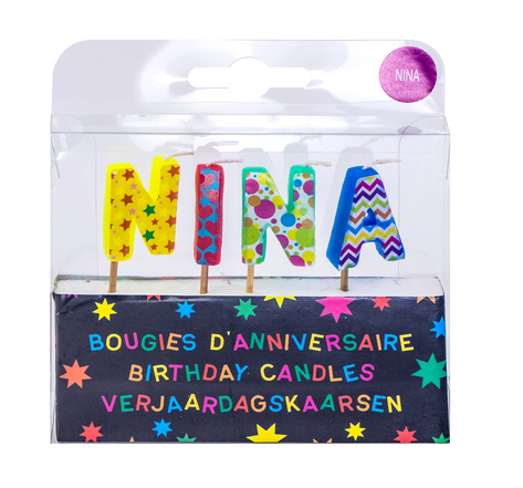Bougies d'anniversaire Nina