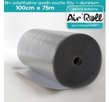 Lot de 6 rouleaux de film bulle d'air largeur 100cm x longueur 75m  - gamme air'roll isotherme