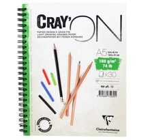 Bloc cray'on a5 - 30 feuilles - 160g - spirales - clairefontaine