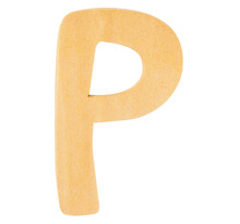 Alphabet en bois 6 cm Lettre P - Rayher
