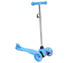 Vidaxl scooter 3 roues d'enfants et guidon réglable en aluminium bleu
