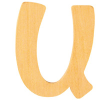 Alphabet en bois 6 cm lettre u