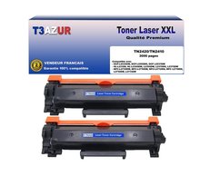 2 Toners compatibles avec Brother TN2420 pour Brother DCP-L2510D  L2512D  L2550DN  L2530DW  L2537DW - 3 000 pages - T3AZUR