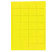 Étiquette polyester jaune 199,6x289,1 mm (colis de 10)