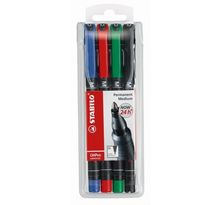 Stabilo - 4 stylos feutre ohpen - encre permanente - pointe moyenne 1 0