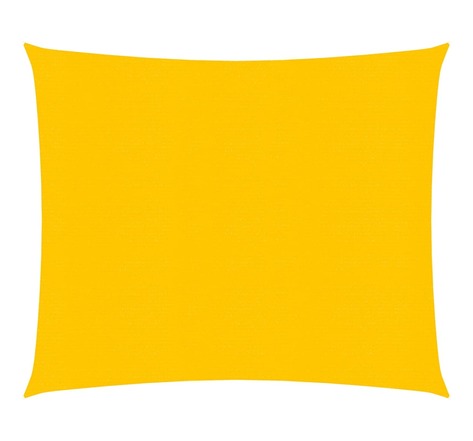 Vidaxl voile d'ombrage 160 g/m² jaune 3x3 m pehd