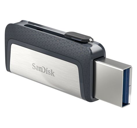 Clé USB Sandisk Ultra Dual Drive USB type C/A 64Go (Gris)