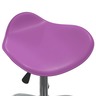 Vidaxl chaise de salle à manger pivotante violet similicuir