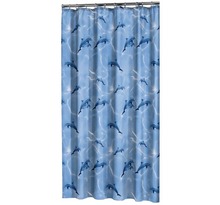 Sealskin rideau de douche delfino 180x200 cm bleu