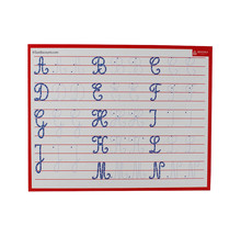Ardoise Effaçable Sec Alphabet Majuscules Cursives - 26,5 X 21Cm - Bouchut
