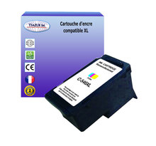 Cartouche compatible avec canon pixma mg2555  mg2555s  mg2900  mg2940 remplace canon cl546xl couleur - t3azur