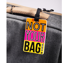 Étiquette pour bagage - Not your - rose