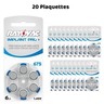 Piles auditives rayovac 675 implant pro+  20 plaquettes