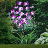 HI Lampe solaire à LED de jardin en forme d'orchidée 75 cm