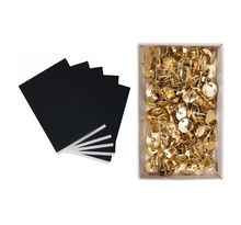 10 feuilles de papier transfert A4 + 150 punaises dorées