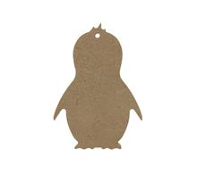 Pingouin en bois mdf à décorer - 10 cm