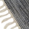 Vidaxl tapis chindi cuir tissé à la main 160 x 230 cm gris