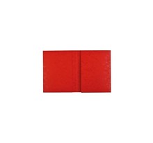 Protège-cahier en carte lustrée rouge  format 18 x 22 cm