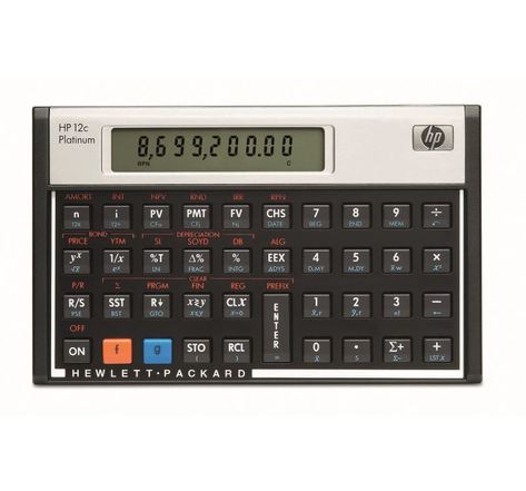 Calculatrice financière HP 12c platinium HP