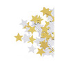 Paillettes en forme d'étoile, 17mm 250 pces, or et argent