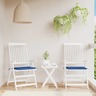 vidaXL Coussins de chaise de jardin 2 Pièces bleu royal 40x40x3 cm