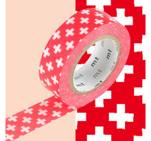 Masking tape mt 1 5 cm croix rouge